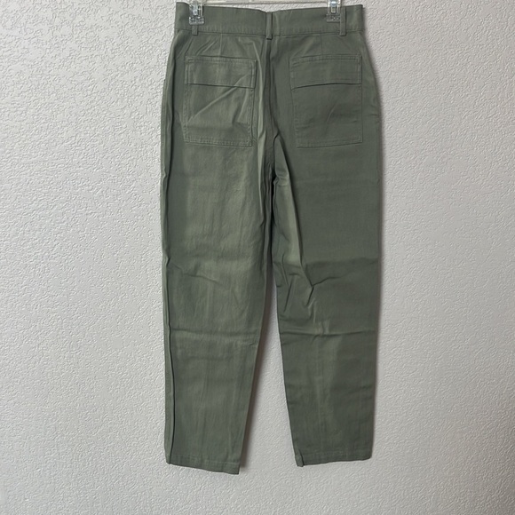 NWT Blu Pepper Crop Pant Button Olive size Medium - Picture 7 of 14